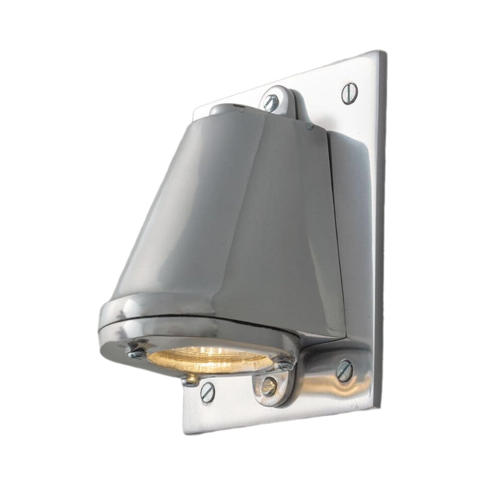 Mast Wall Light in Anodised Aluminium (With Backplate).