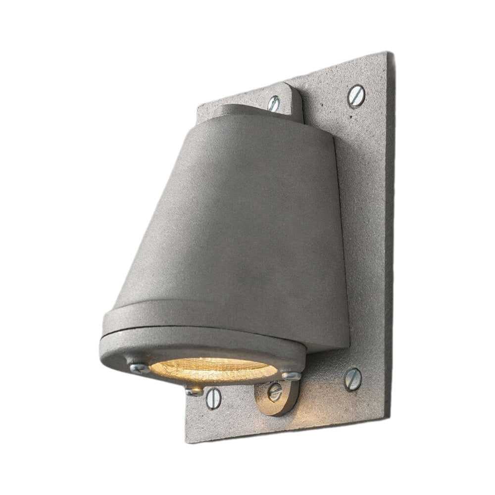 Mast Wall Light in Sandblasted Anodised Aluminium (With Backplate).