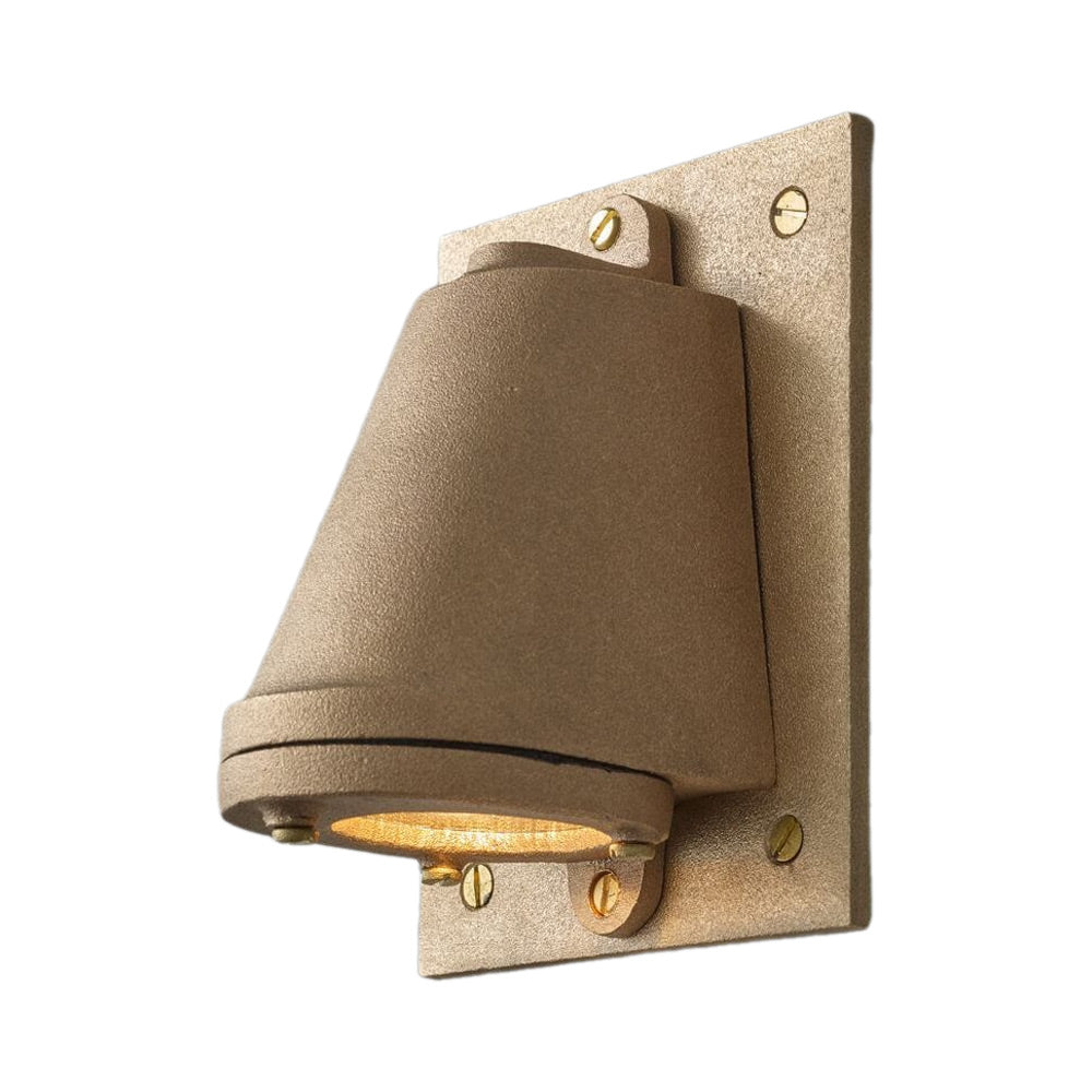 Mast Wall Light in Sandblasted Bronze (With Backplate).