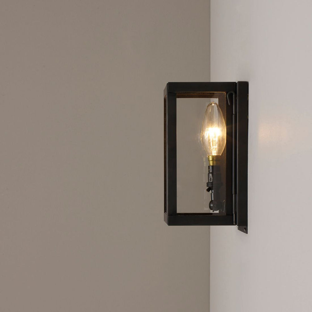 Miniature Box Wall Light in Detail.