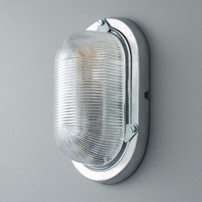 Oval Aluminium Indoor/Outdoor Wall Light in Detail.