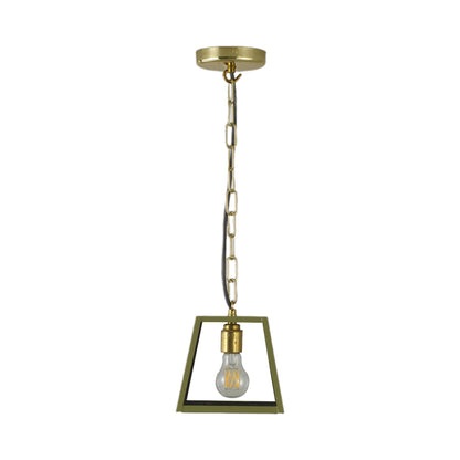 Quad Pendant Light in Olive Green (Small).