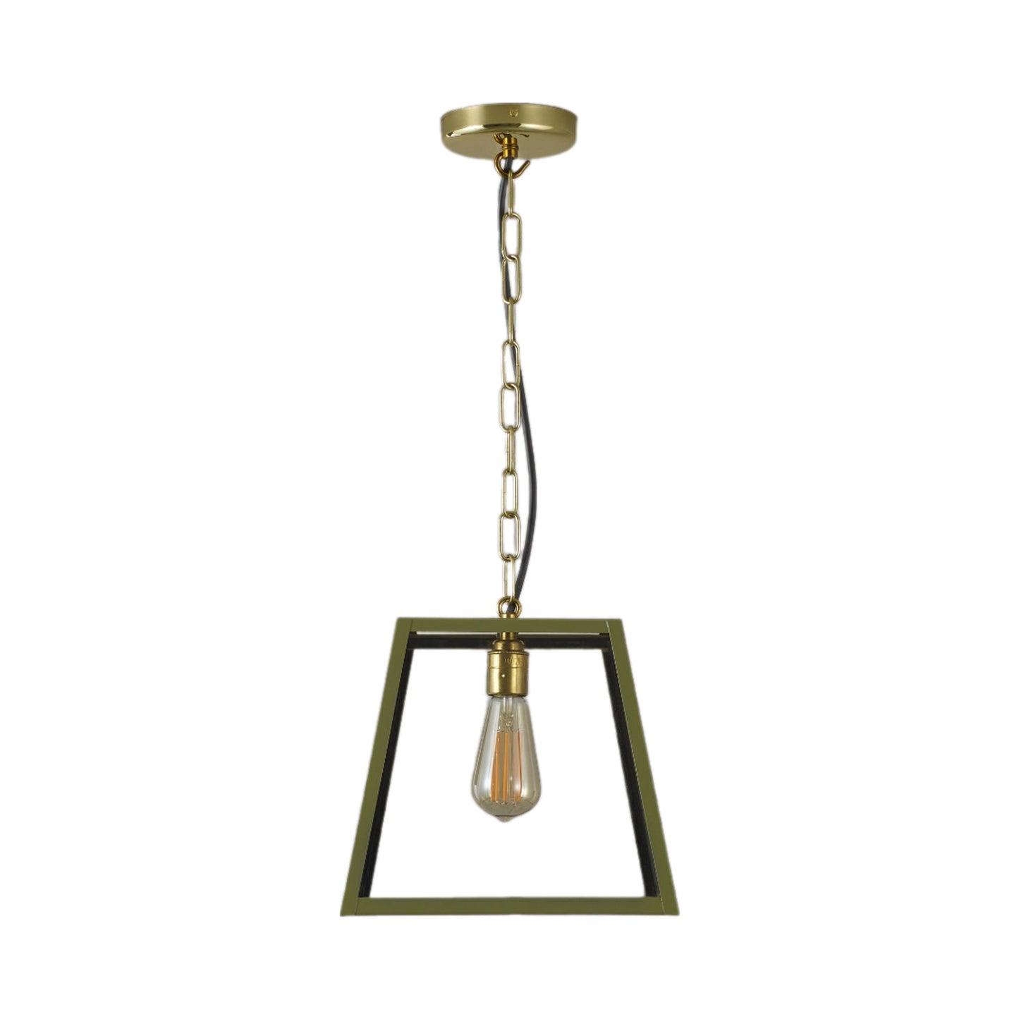 Quad Pendant Light in Olive Green (Medium).