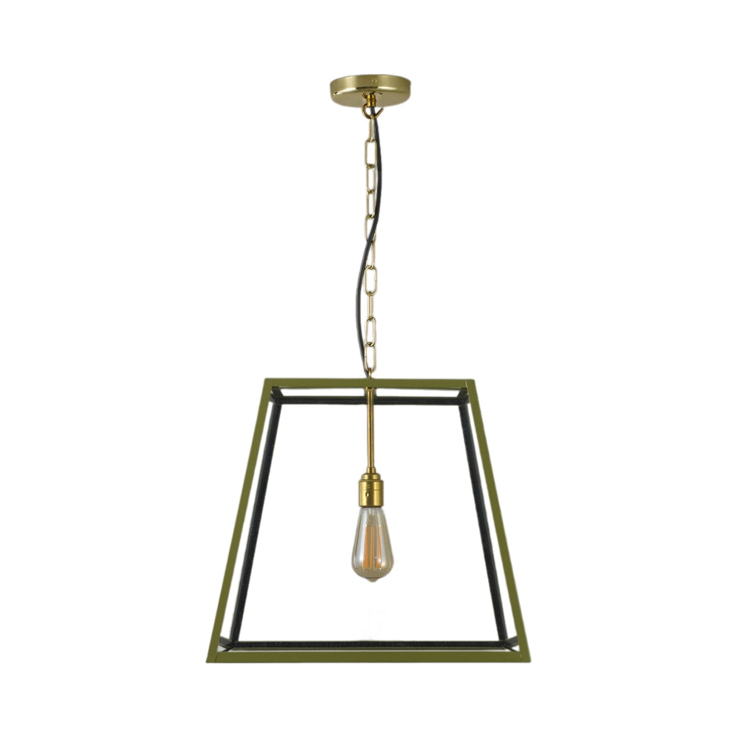 Quad Pendant Light in Olive Green (Large).