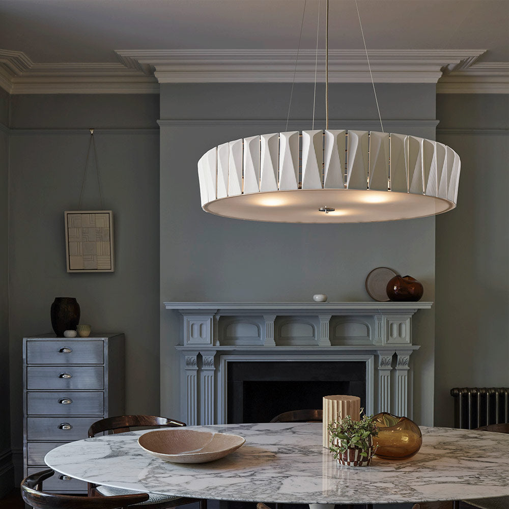 Shard Chandelier in dining room.