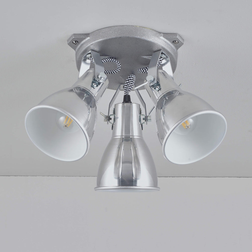 Stirrup Triple Flush Mount Ceiling Light in Detail.