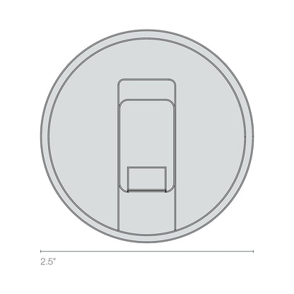 Stratus LED Wall Light - line drawing.