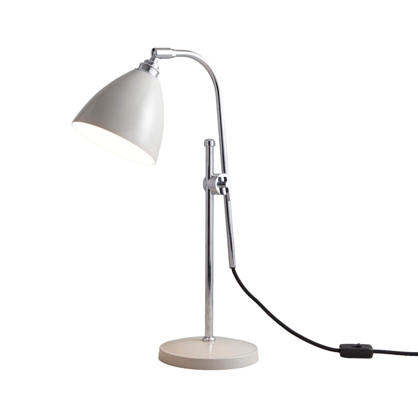 Task Table Lamp in Putty Grey.