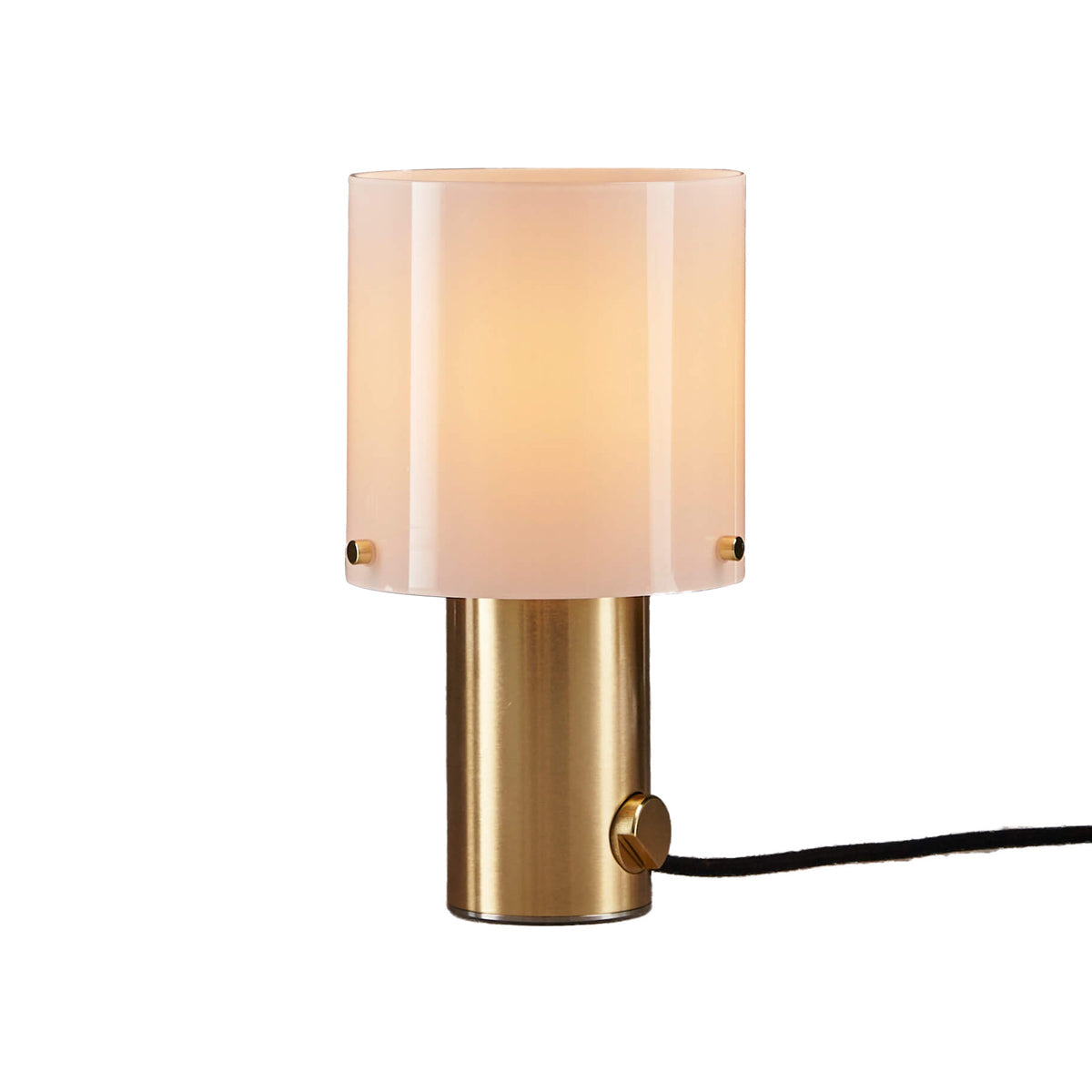 Walter Table Lamp in Opal Glass/Brass (Small).