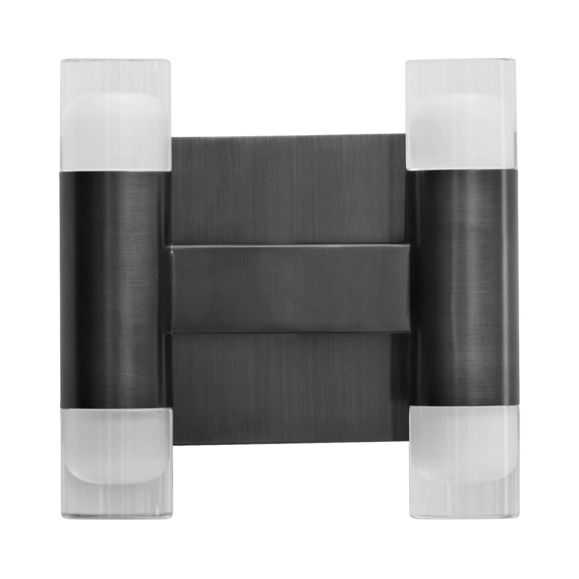 Alarum LED Bath Vanity Light in Black (4-Light).