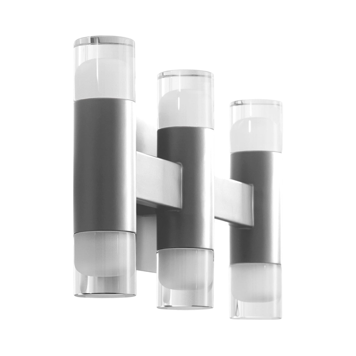 Alarum LED Bath Vanity Light in Satin Nickel (6-Light).