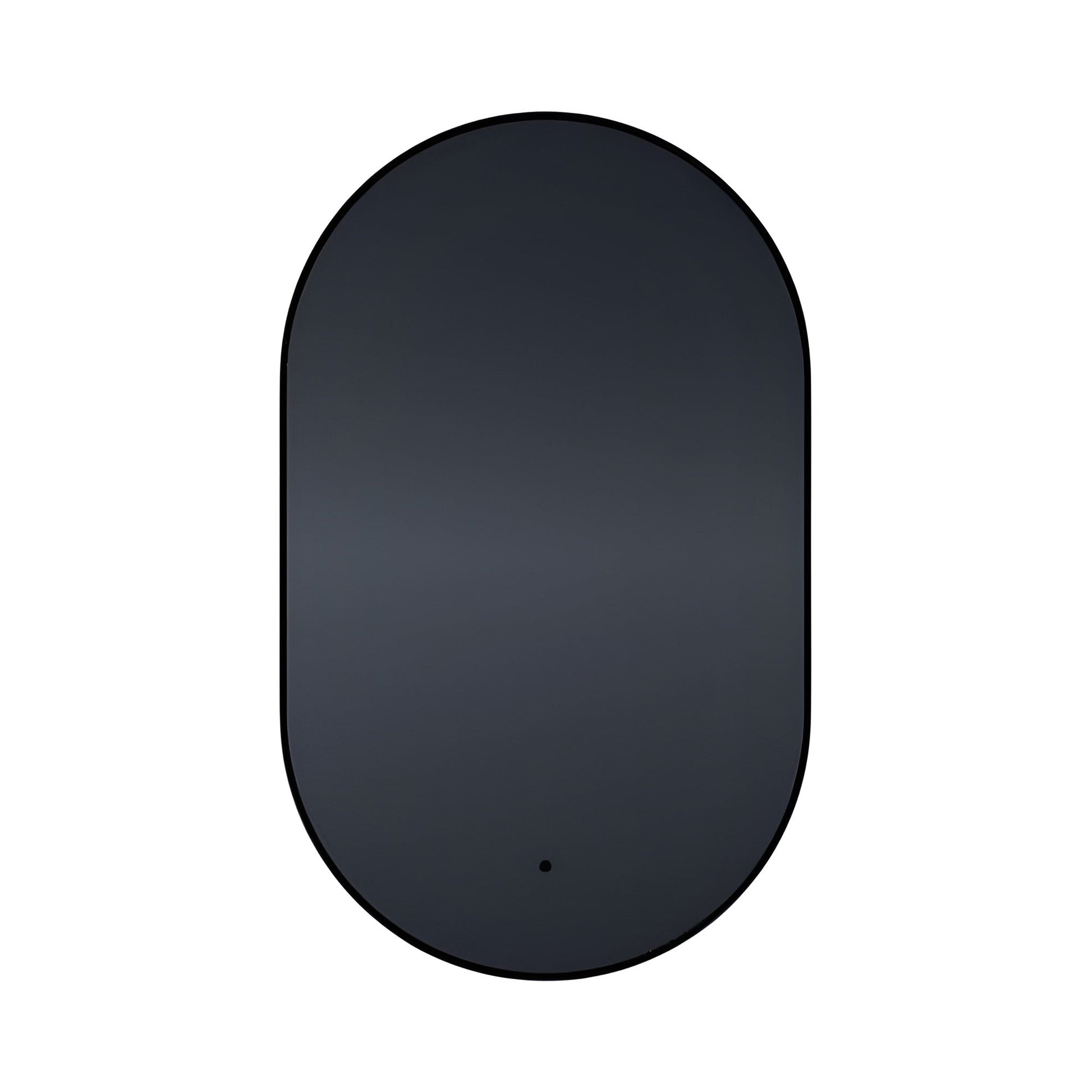 Argo LED Wall Mirror in Black (48-Inch).
