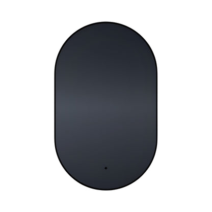 Argo LED Wall Mirror in Black (48-Inch).