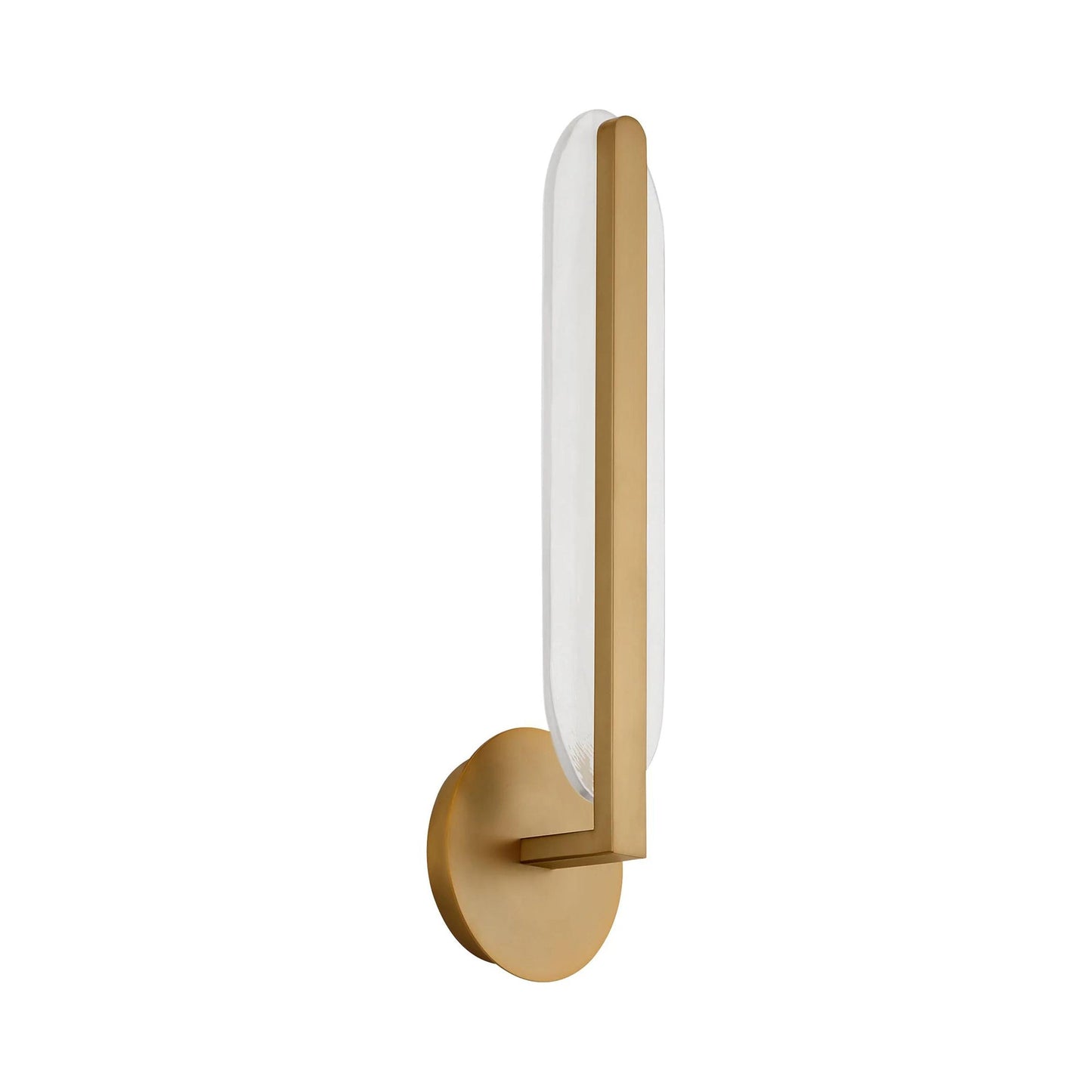 Avian LED Wall Light in Brushed Brass.