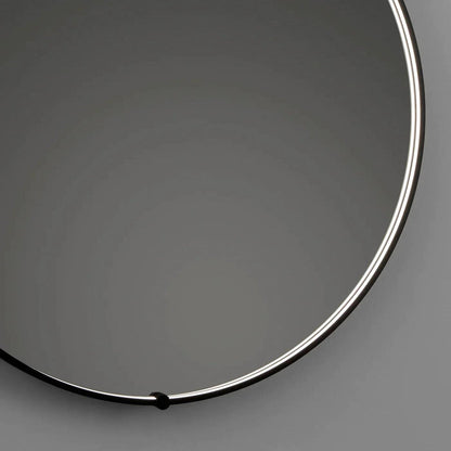 Avior Round LED Wall Mirror in Detail.