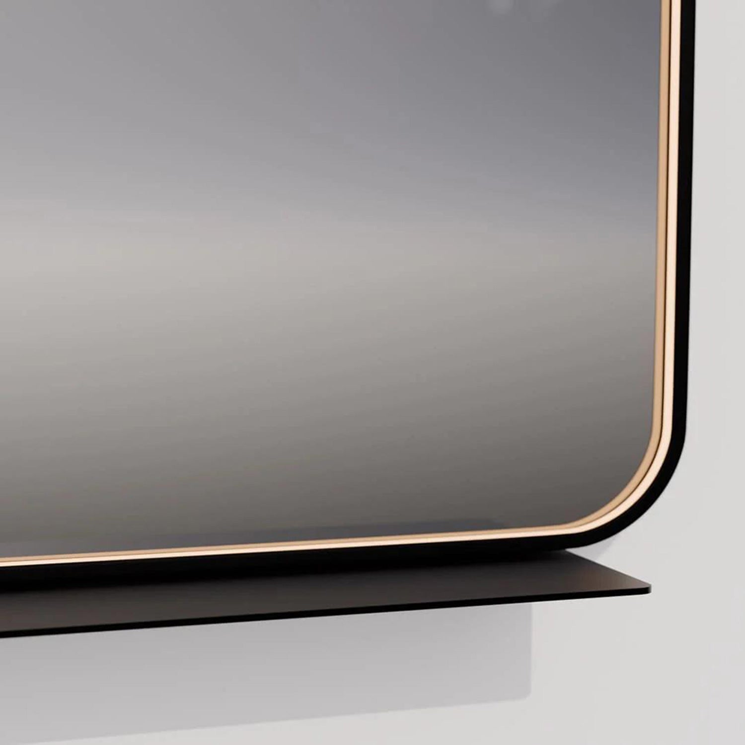 Avior Square LED Wall Mirror in Detail.