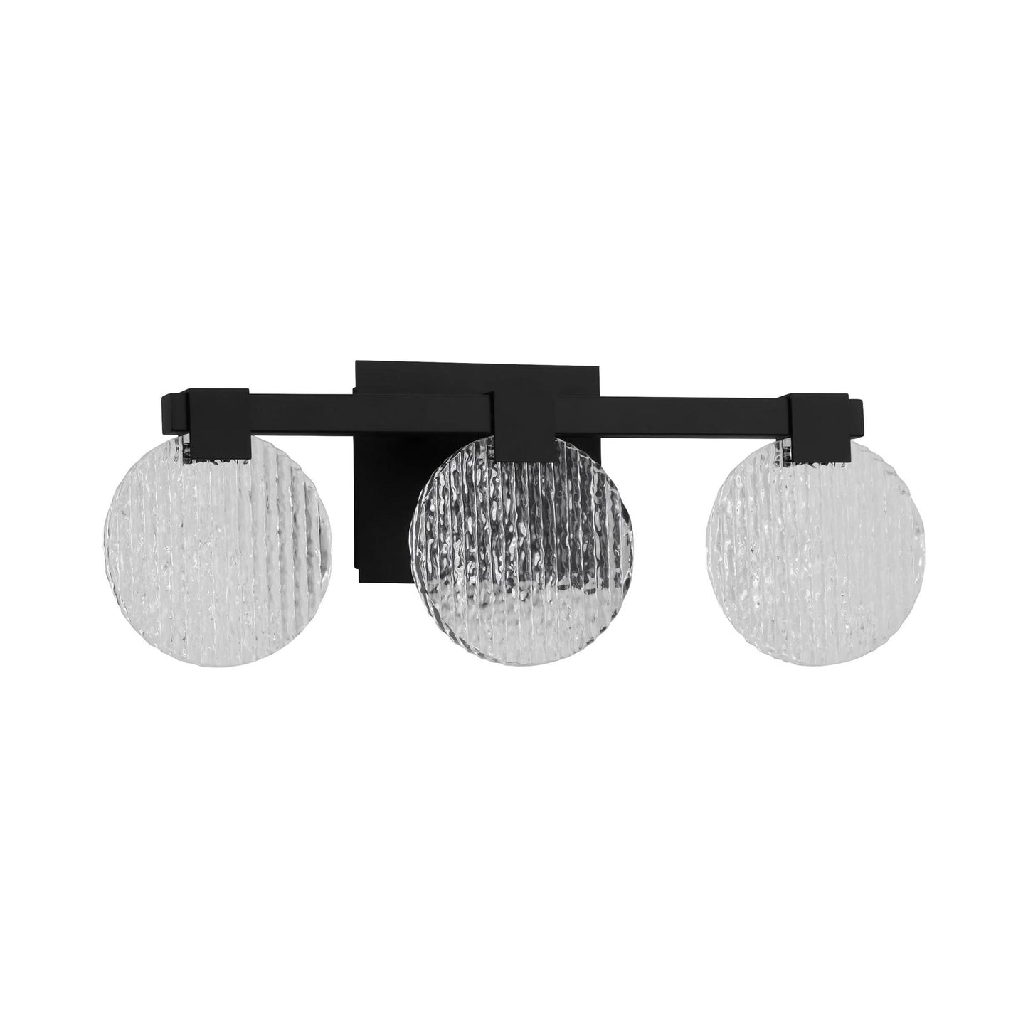 Axiom LED Bath Vanity Light in Black (3-Light).