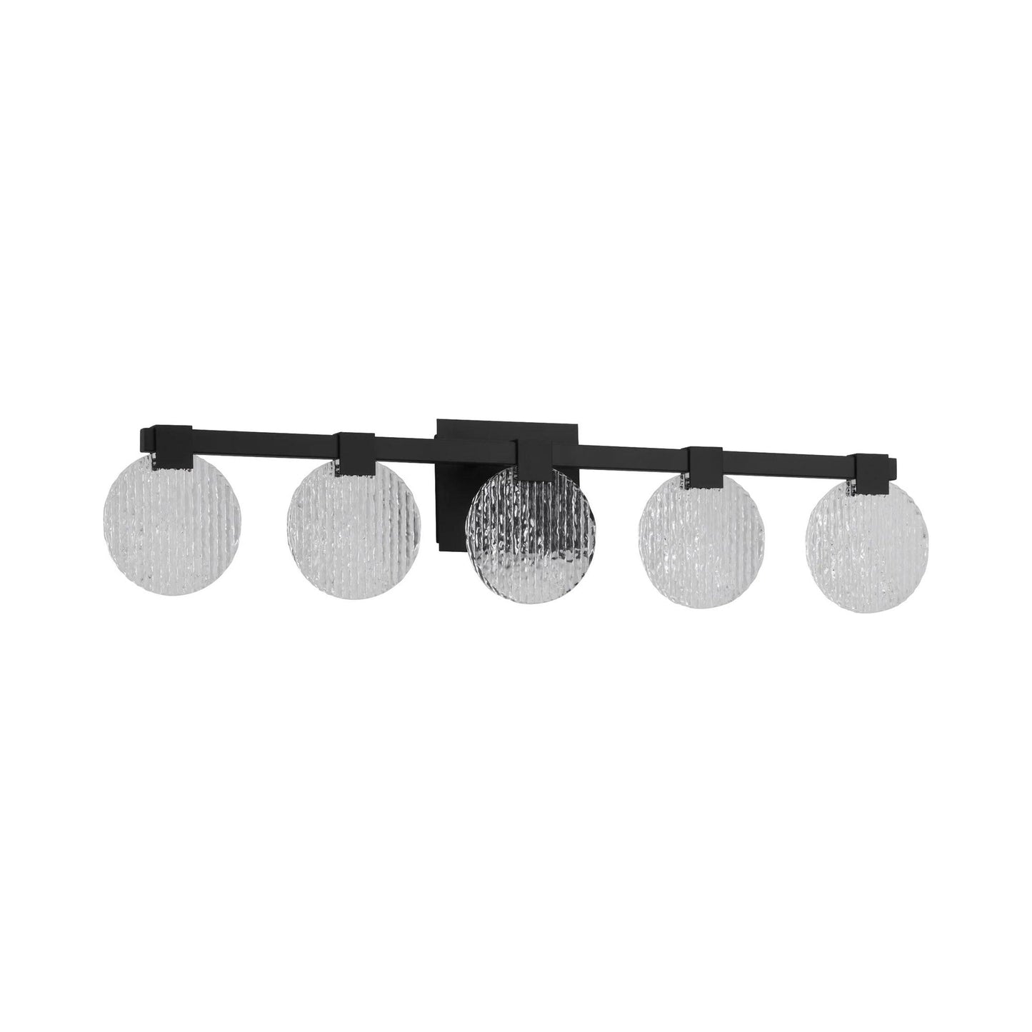 Axiom LED Bath Vanity Light in Black (5-Light).