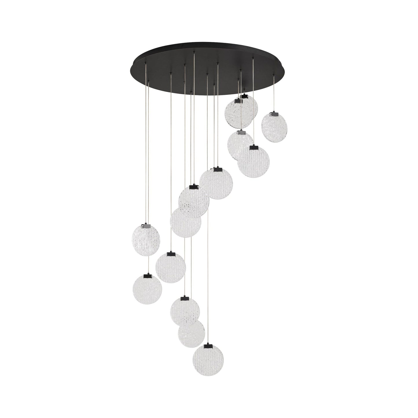 Axiom LED Pendant Light in Black (15-Light).
