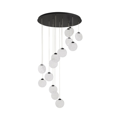 Axiom LED Pendant Light in Black (15-Light).