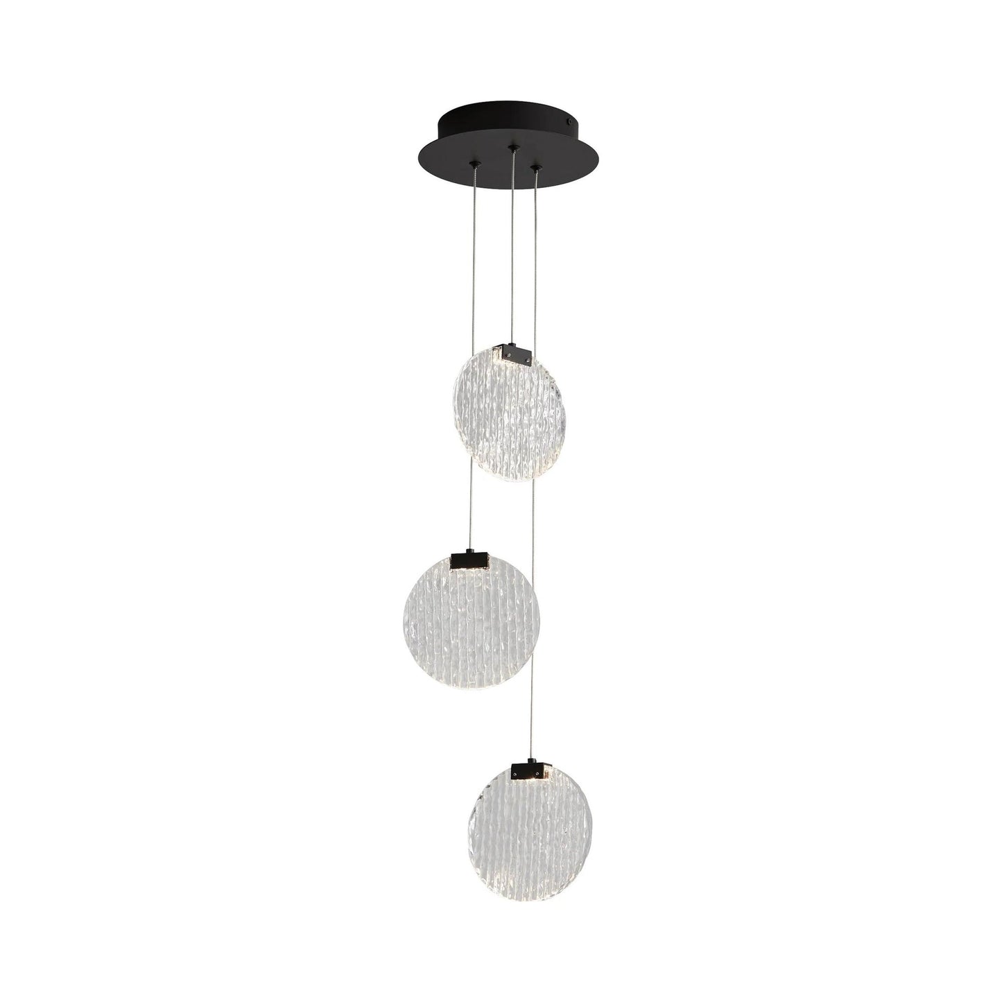 Axiom LED Pendant Light in Black (3-Light).