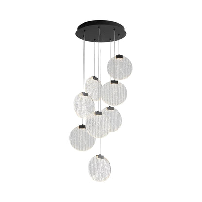 Axiom LED Pendant Light in Black (8-Light).