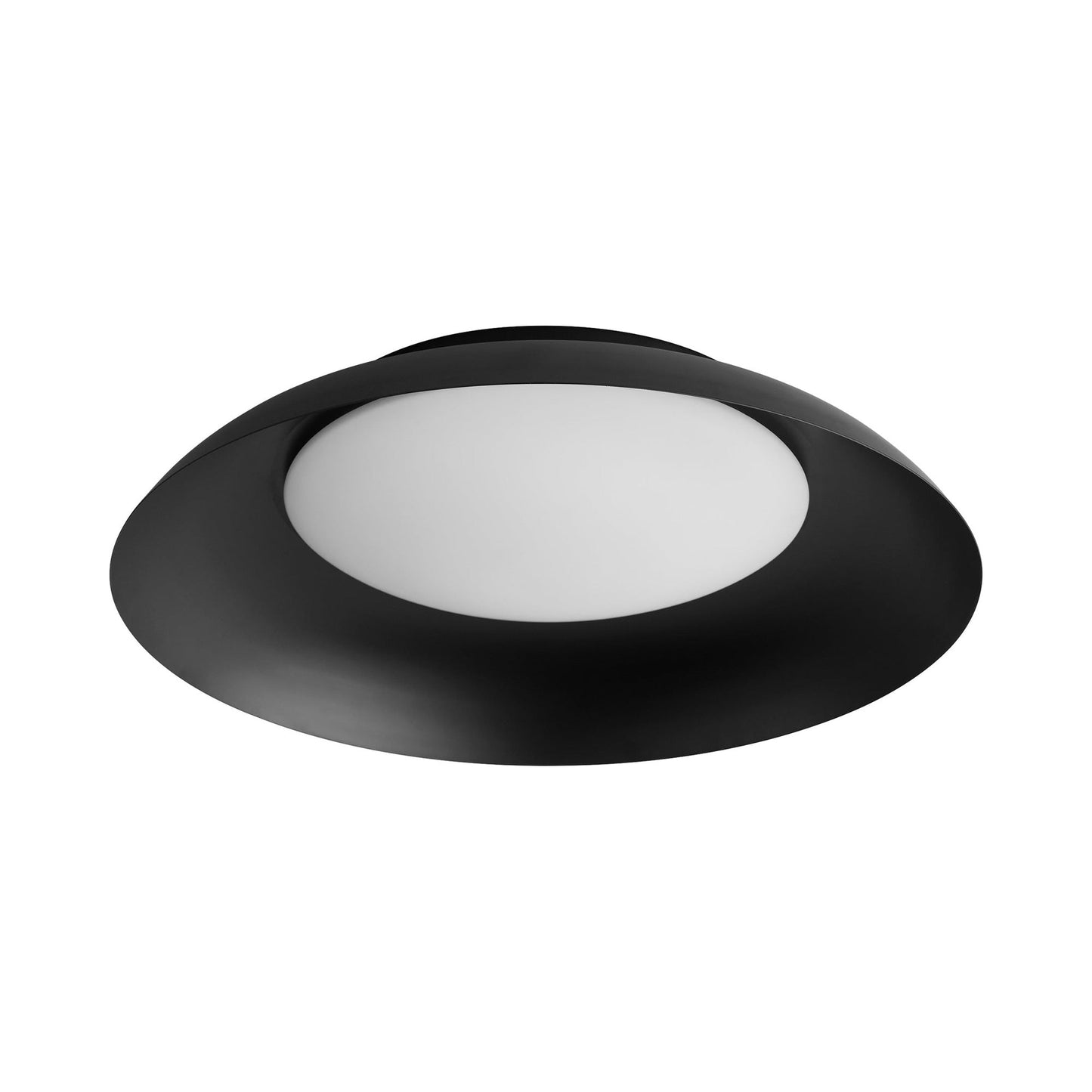 Bongo LED Flush Mount Ceiling Light in Black.