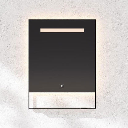Castore Rectangle LED Wall Mirror in Detail.