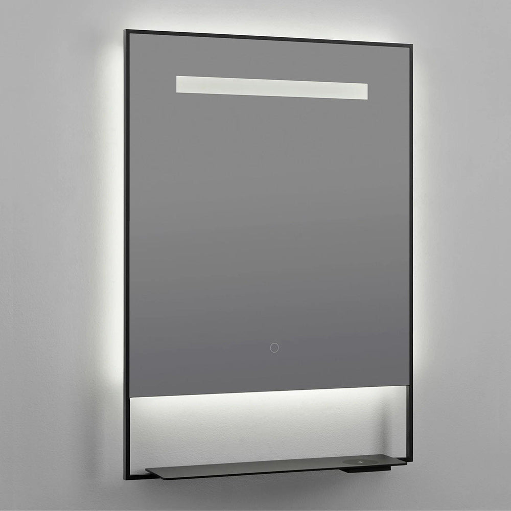 Castore Rectangle LED Wall Mirror in Detail.