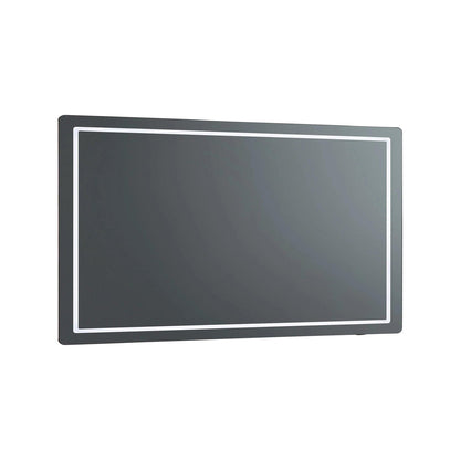 Compact Rectangle LED Wall Mirror (36-Inch).