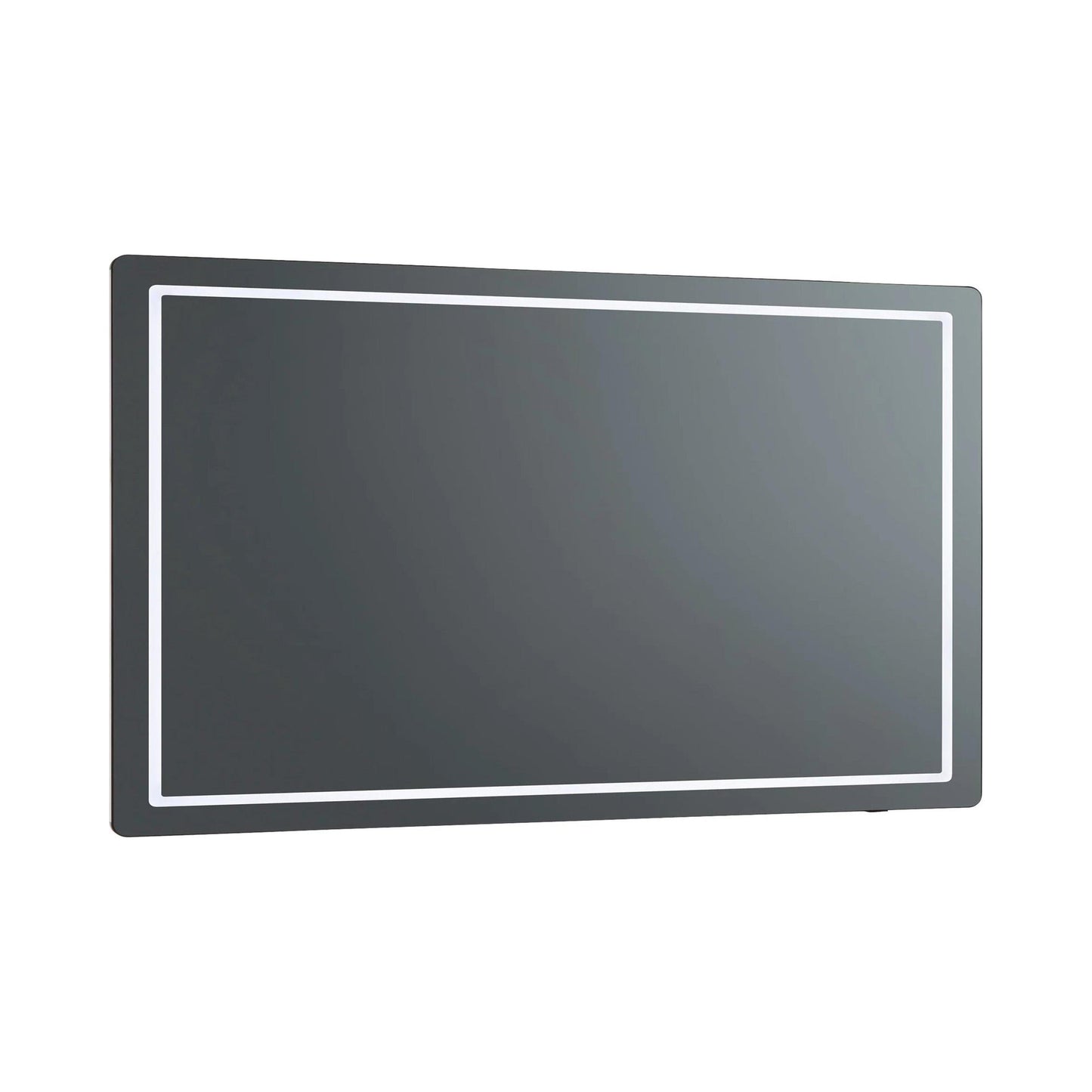 Compact Rectangle LED Wall Mirror (48-Inch).
