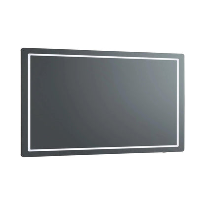 Compact Rectangle LED Wall Mirror (48-Inch).