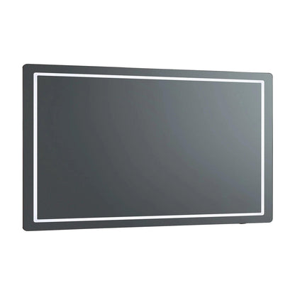 Compact Rectangle LED Wall Mirror (60-Inch).