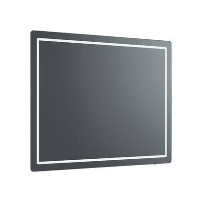 Compact Square LED Wall Mirror (36-Inch).