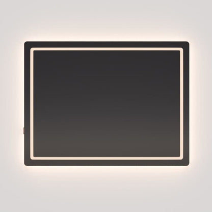 Compact Square LED Wall Mirror in Detail.
