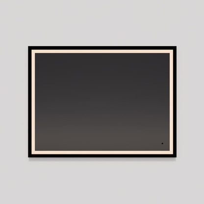 Dusk Rectangle LED Wall Mirror in Detail.