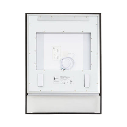 Dusk Rectangle LED Wall Mirror in Detail.