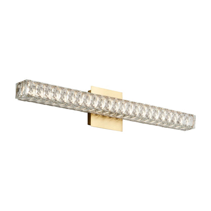 Élan LED Bath Vanity Light in Aged Brass (30-Inch).