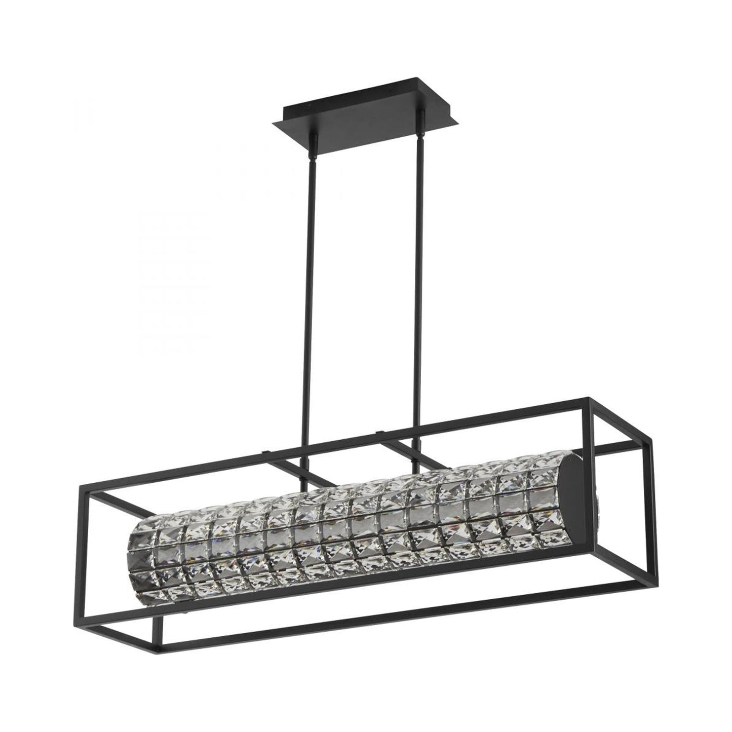 Élan Linear LED Pendant Light in Black.