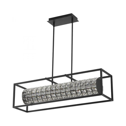 Élan Linear LED Pendant Light in Black.