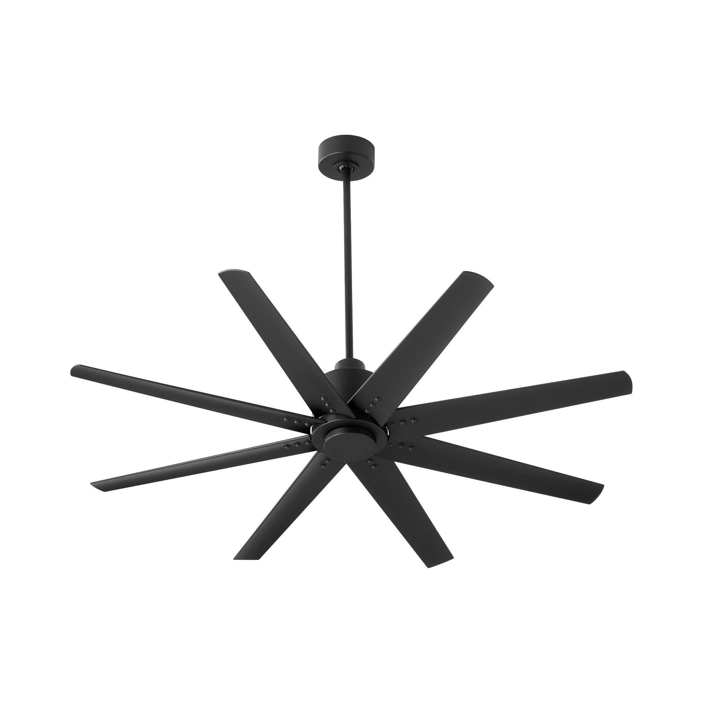 Fleet Ceiling Fan in Black/Black (56-Inch/None Light Kit).
