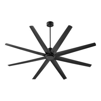 Fleet Ceiling Fan in Black/Black (72-Inch/None Light Kit).