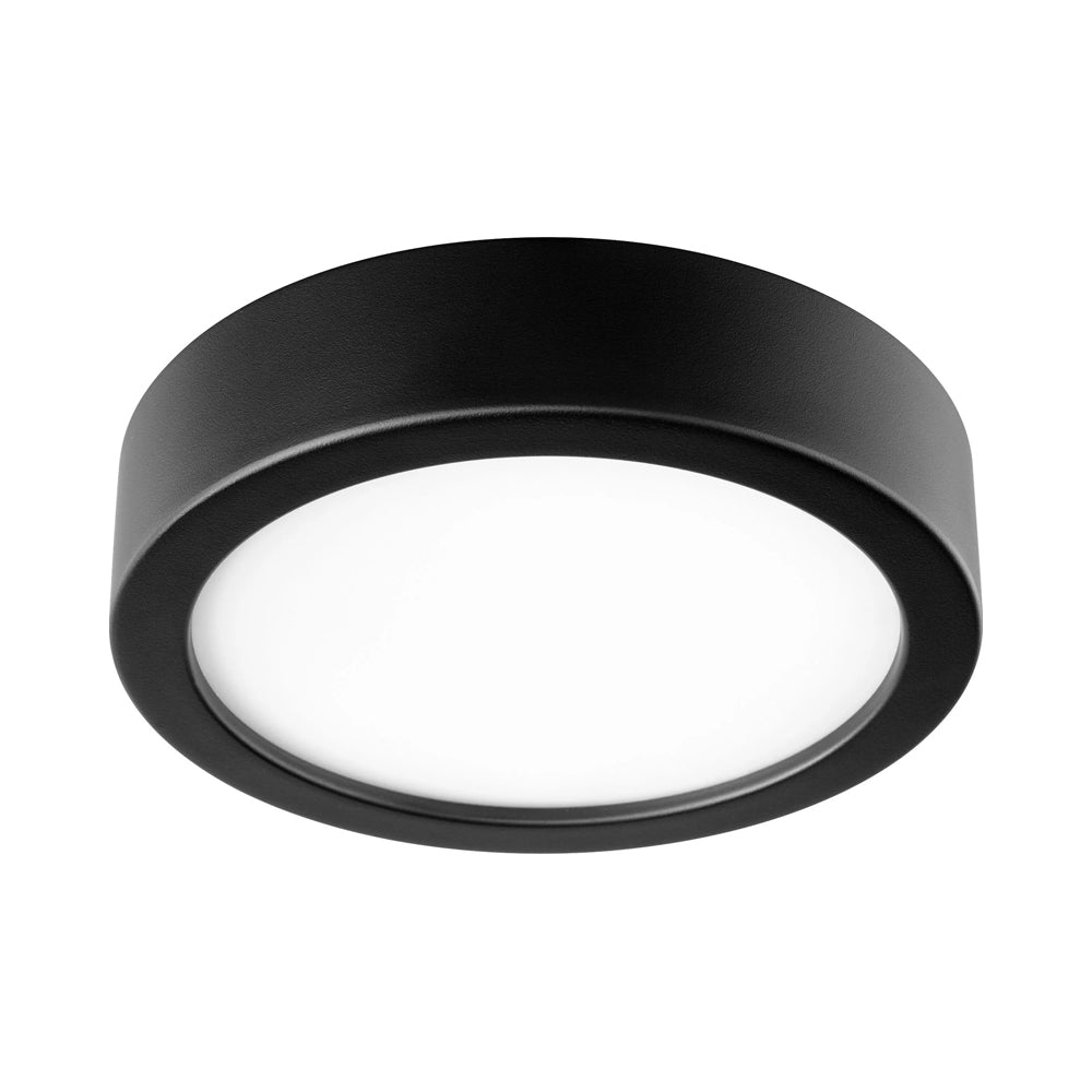 Fleet LED Disk Fan Light Kit in Black.