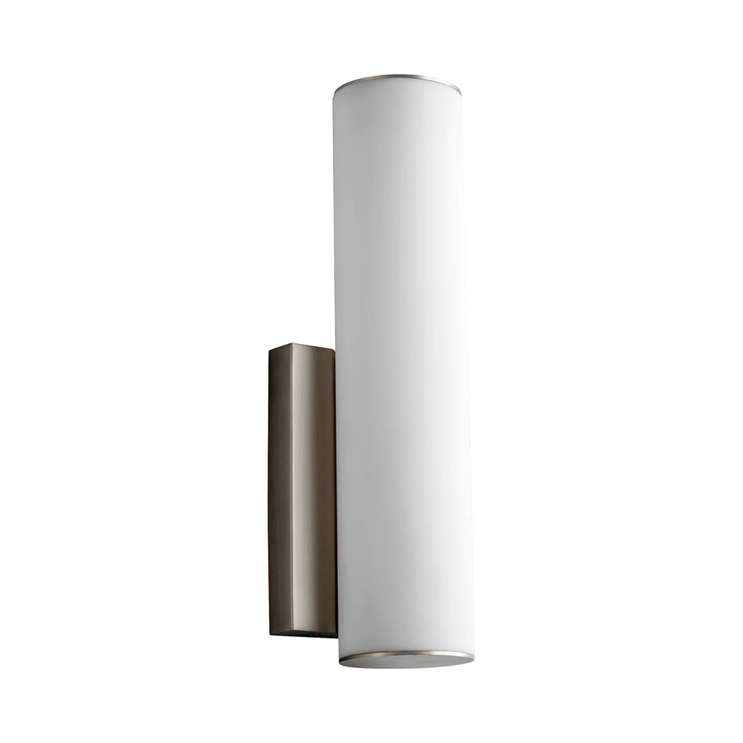 Fugit LED Wall Light in Satin Nickel.