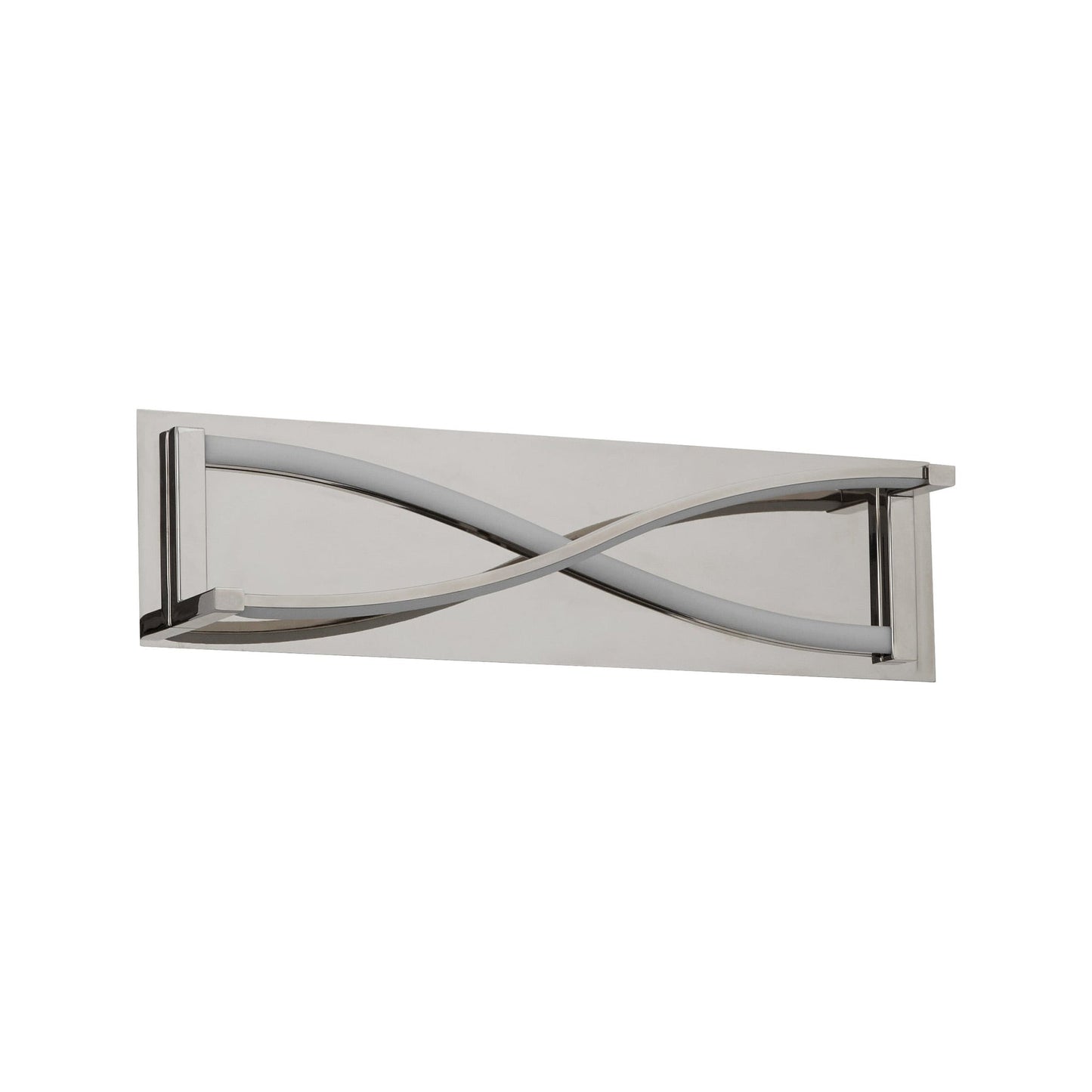 Hyperion LED Bath Vanity Light in Polished Nickel (22-Inch).