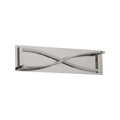 Hyperion LED Bath Vanity Light in Polished Nickel (22-Inch).