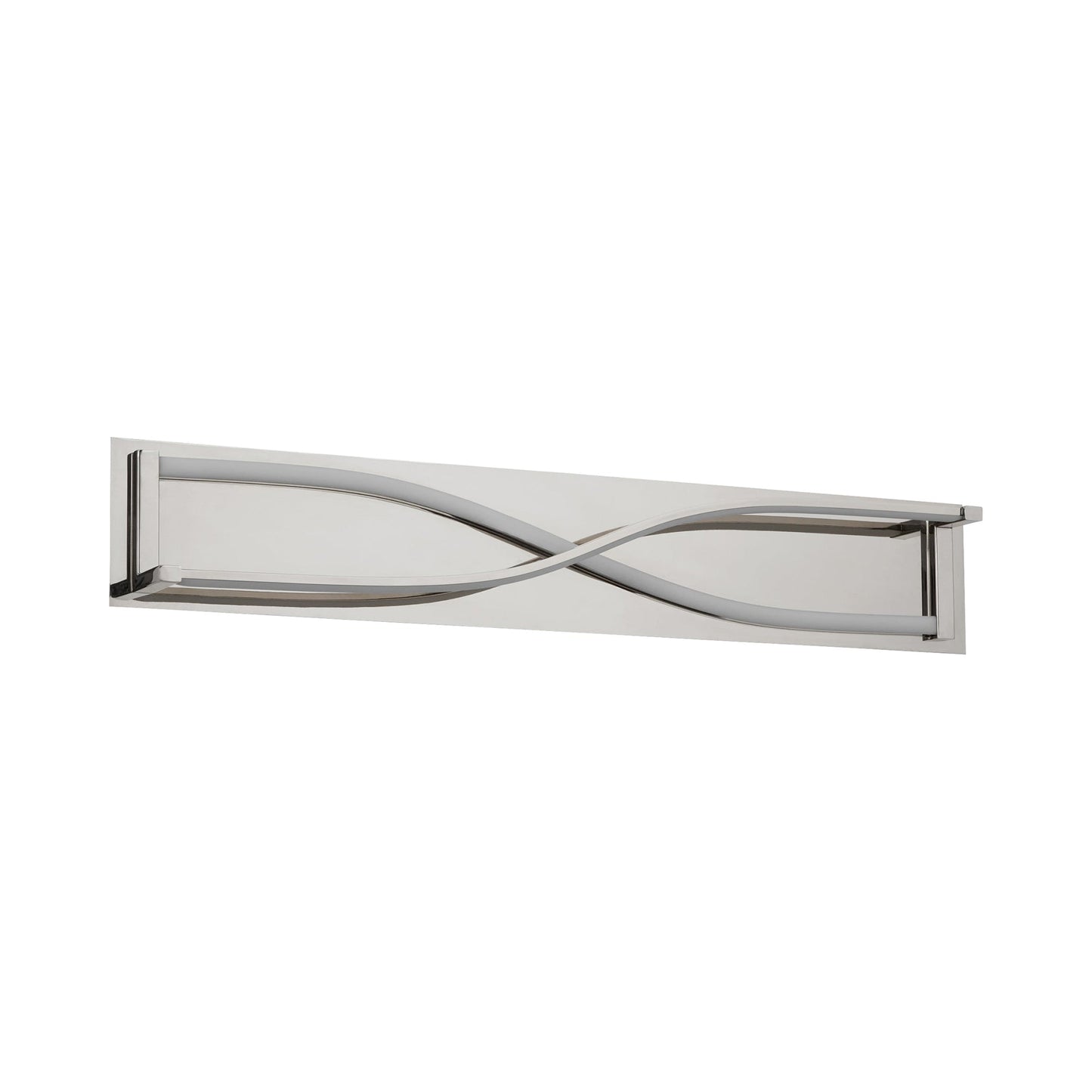 Hyperion LED Bath Vanity Light in Polished Nickel (34-Inch).