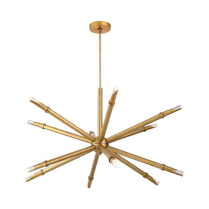 Ionis LED Pendant Light in Brushed Brass.