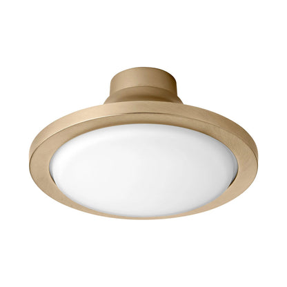 Juno LED Fan Light Kit in Aged Brass.