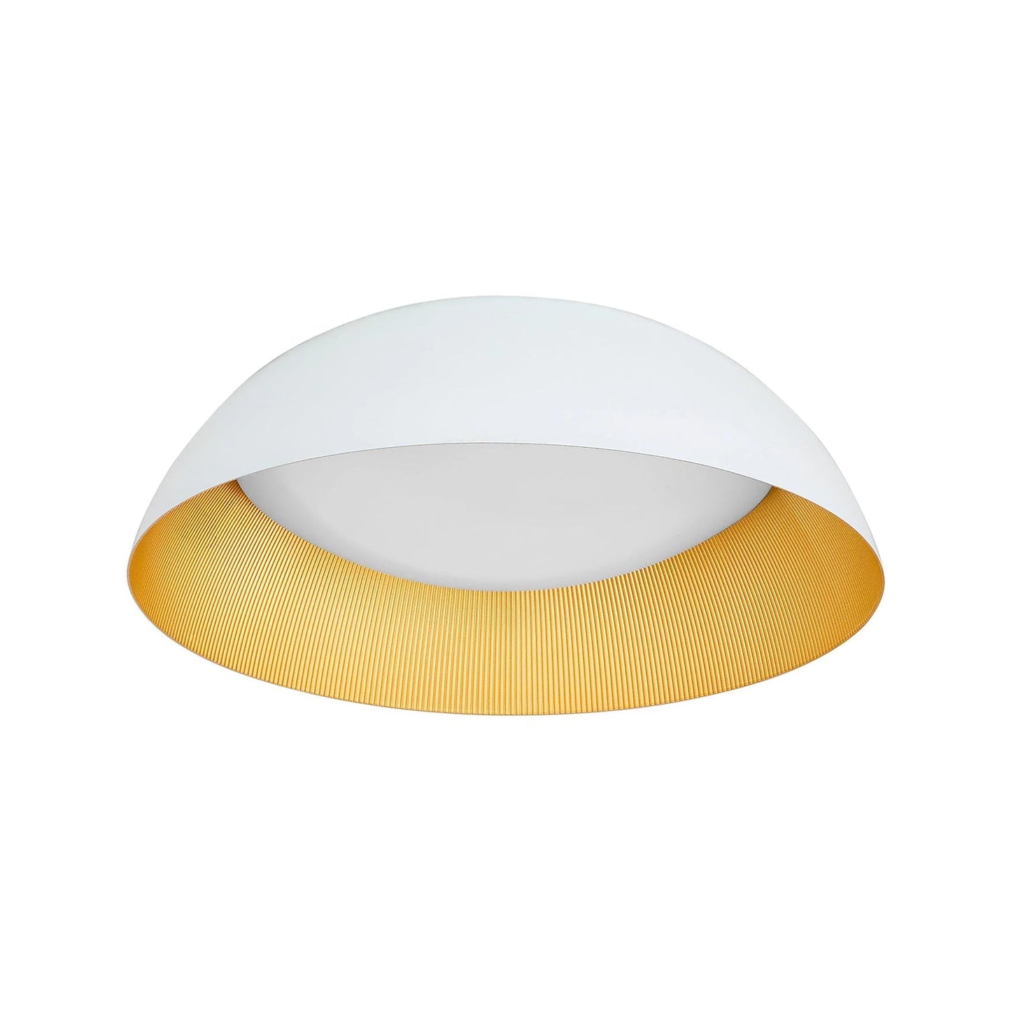 Lucci LED Flush Mount Ceiling Light in White (18-Inch).